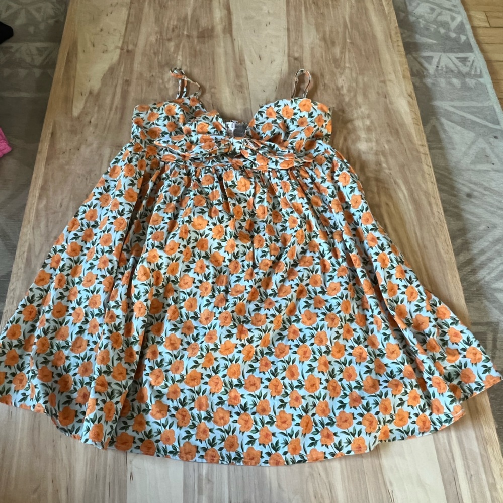 Field of Compliments Light Blue Floral Print Dress